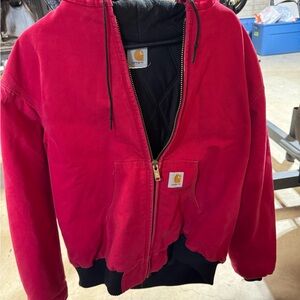 Carhartt Kids Cherry Red Puffer Jacket